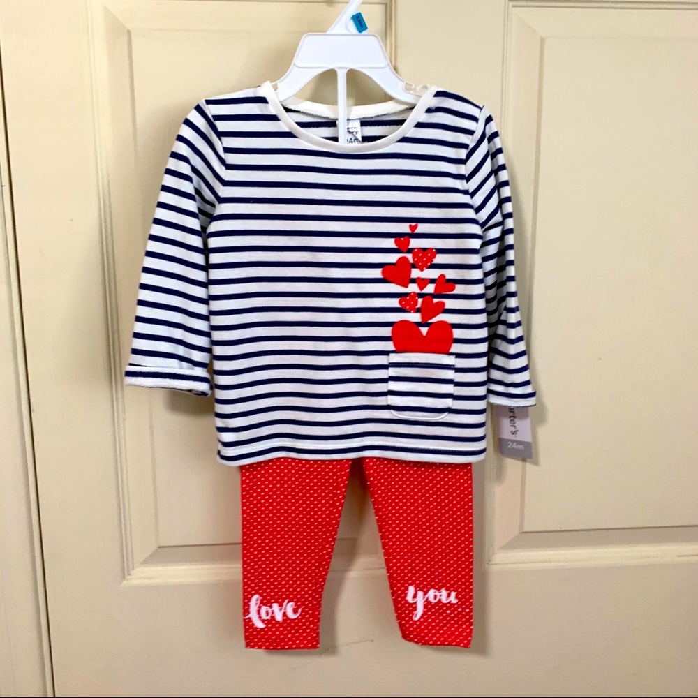 Baby girl shirt legging set